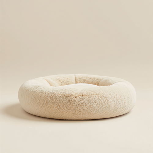 Cama calmante lavable tipo donut para perros y gatos