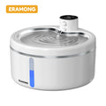 Fuente de agua automática para gatos 2,5 L blanca con cascada