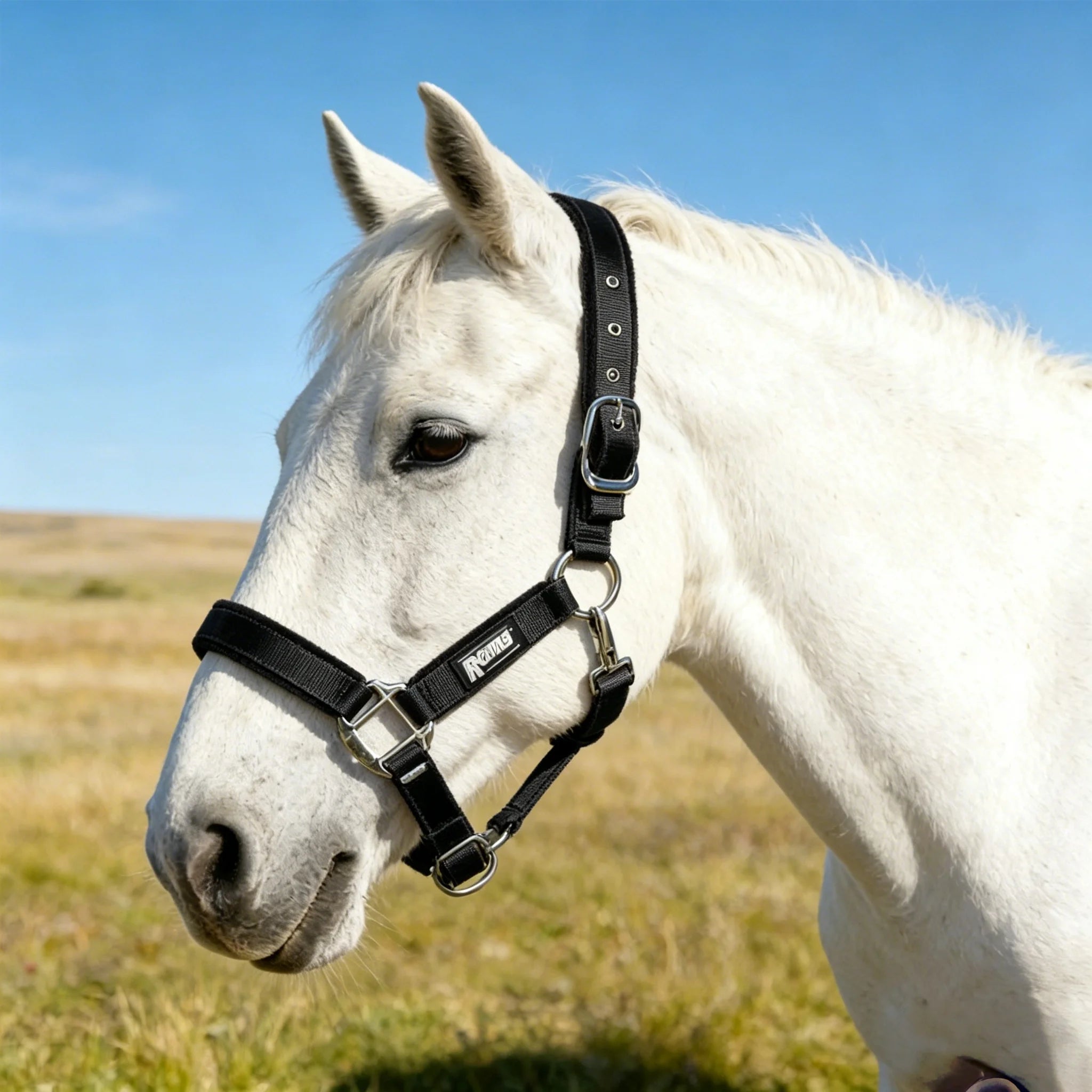 Cabestro acolchado premium de felpa para caballo